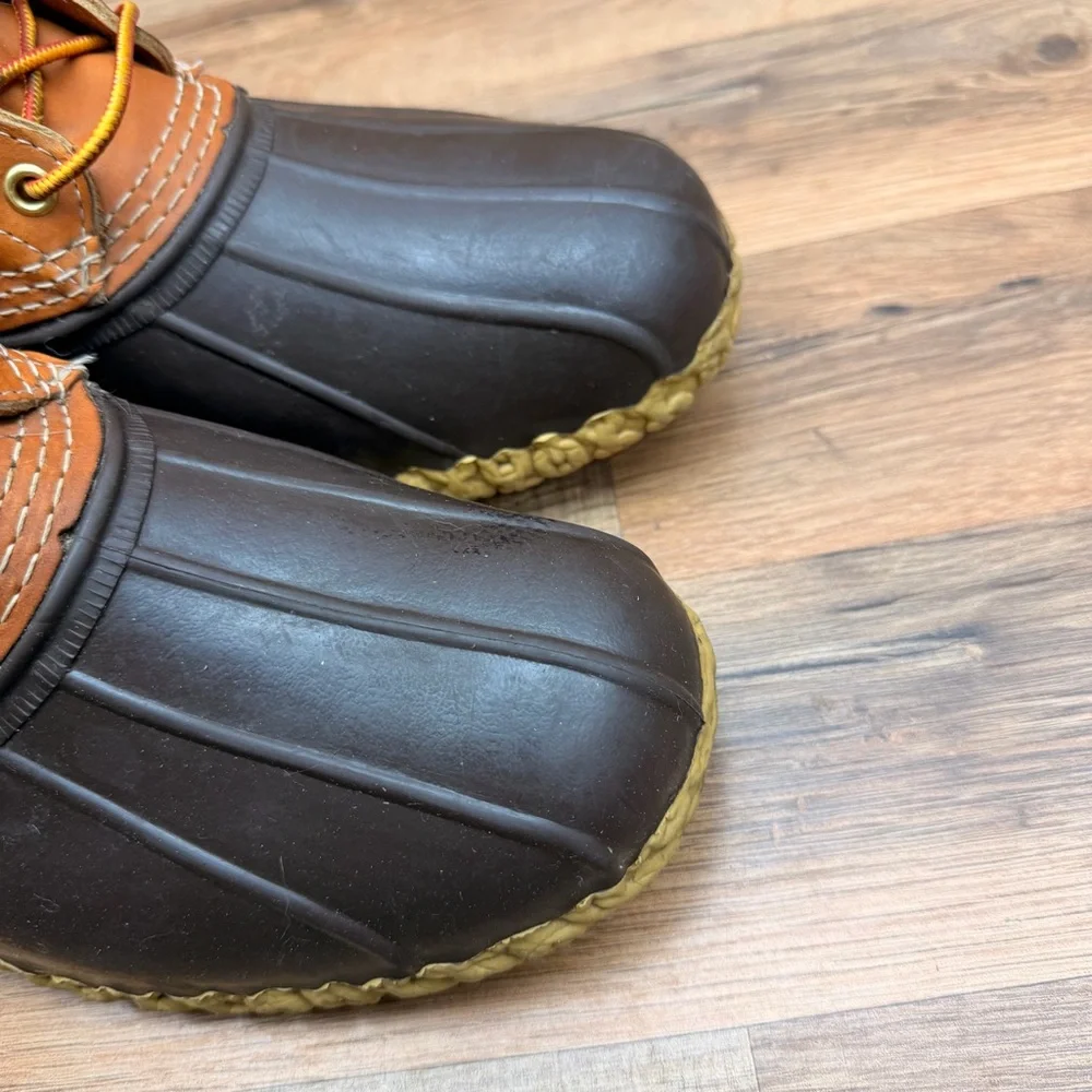 LL Bean Men's size 13 Brown and Tan Duck Boots
